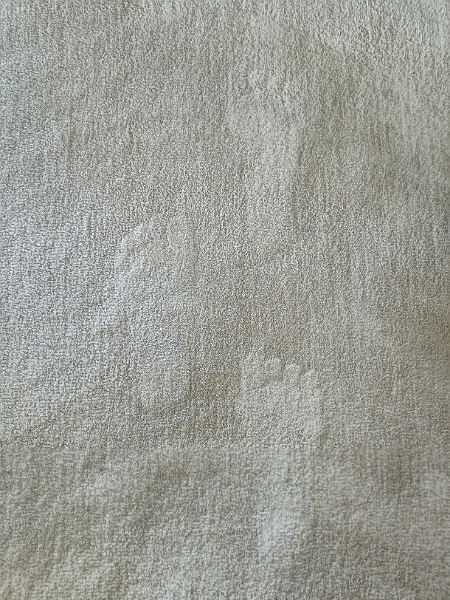 Fußabdrücke auf Teppich